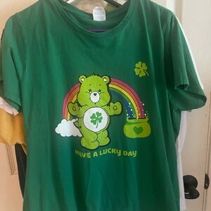 Green care bear t shirt